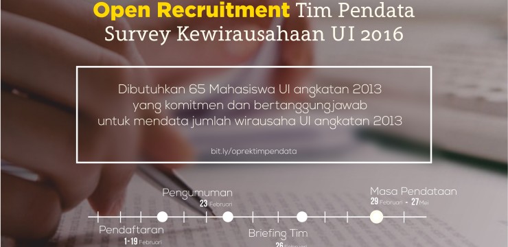 Open Recruitment Tim Pendata 2016